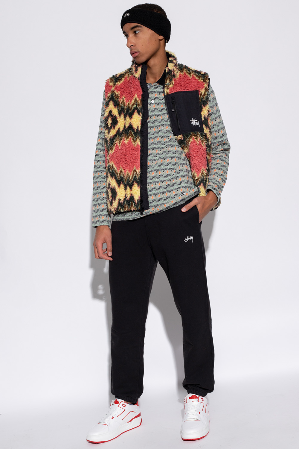 Logo-embroidered vest Stussy - SchaferandweinerShops Canada